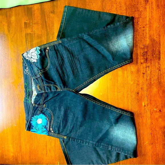 Desigual Embroidered Jeans with Vintage Wash - Picture 3 of 10